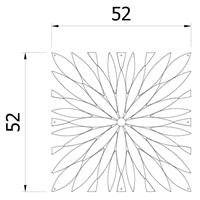 VedoNonVedo Daisy élément décoratif pour meubler et diviser les espaces - bleu transparent 4